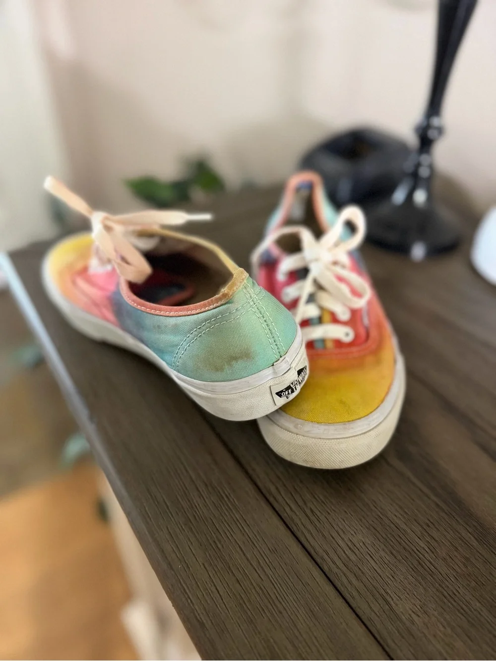 Vans Tie-Dye Low Top Sneakers - Yellow, Orange, Pink, Teal